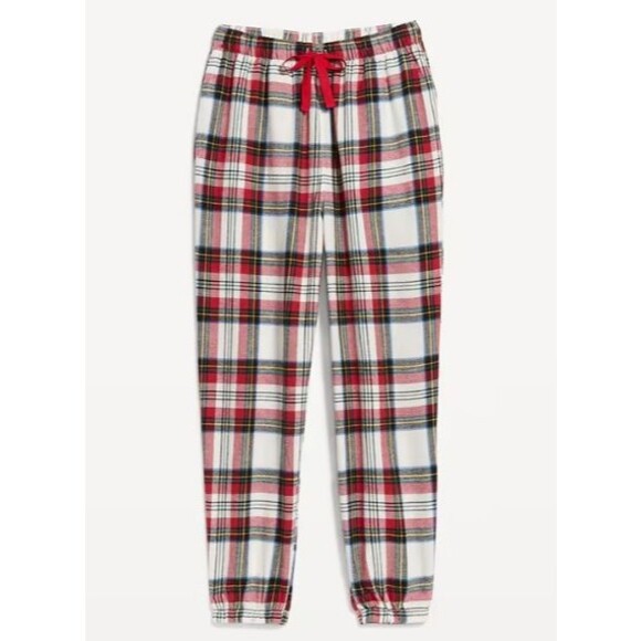Women's 4X Flannel Jogger Pajama Pants Old Navy Plaid with Pockets - Picture 1 of 1